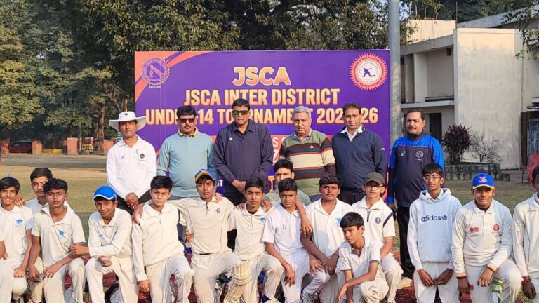 CASK ने JSCA अंतर जिला U-14 टूर्नामेंट के पहले मैच की सफल मेजबानी की।